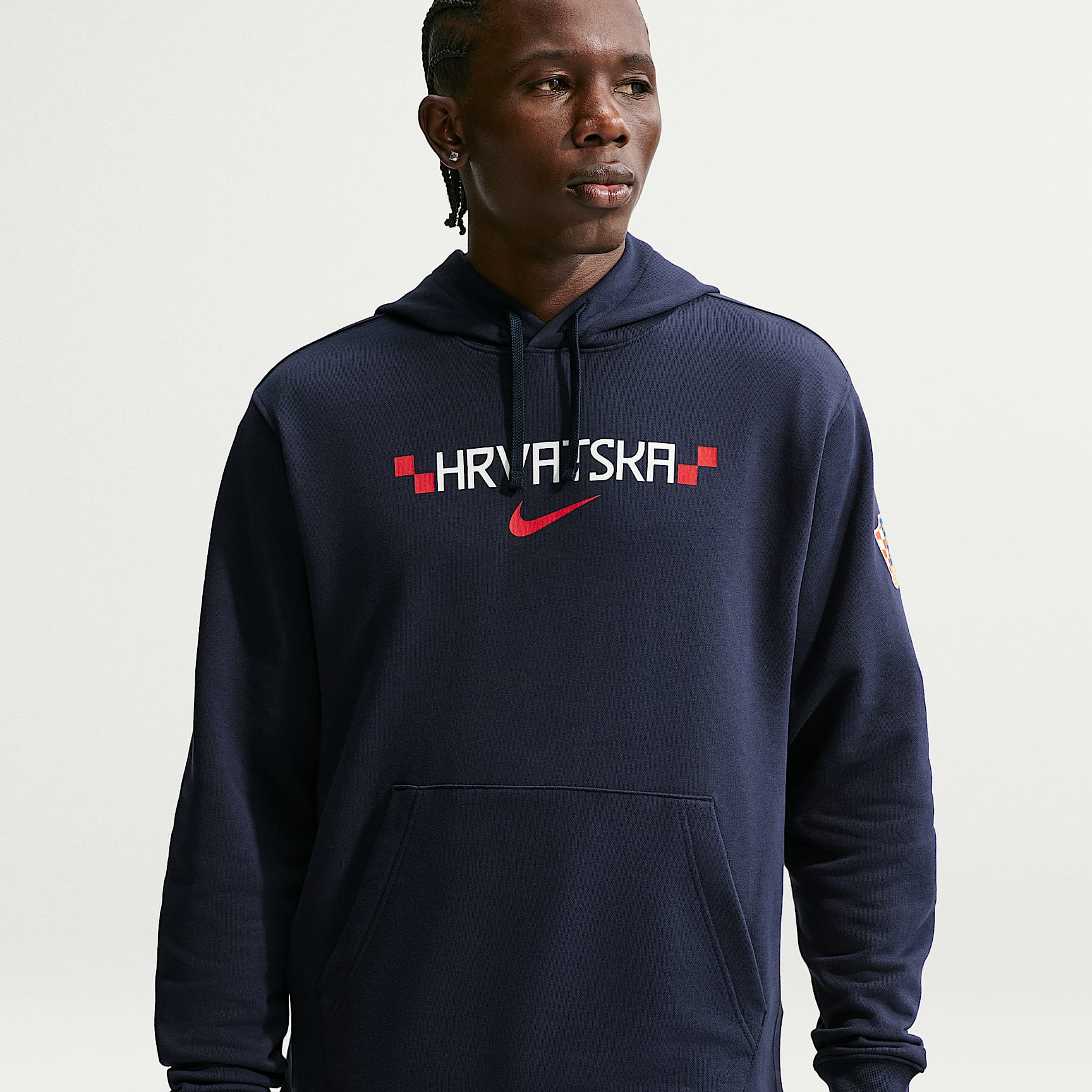 Croatia 2026 Men's Nike Pullover Club Hoodie. Nike NL